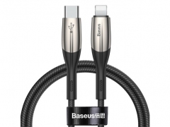کابل شارژ سریع لایتنینگ به تایپ سی بیسوس Baseus Horizontal Lightning to Type-C Cable 2m
