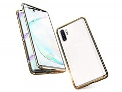 قاب مگنتی و محافظ صفحه شیشه ای سامسونگ Glass Magnetic 360 Case Samsung Note 10 Plus