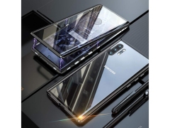 قاب مگنتی و محافظ صفحه شیشه ای سامسونگ Glass Magnetic 360 Case Samsung Note 10 Plus