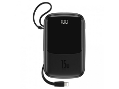 پاور بانک بیسوس با کابل لایتنینگ Baseus Q pow BS-P1001L Digital Display 10000mAh Power Bank