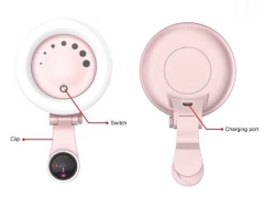 لنز واید و ماکرو فلاش دار گوشی Krisyo Beauty led flash light & lens M-608