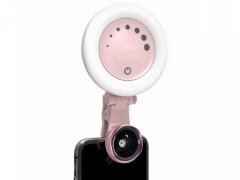 لنز واید و ماکرو فلاش دار گوشی Krisyo Beauty led flash light & lens M-608