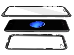 قاب مگنتی و محافظ صفحه شیشه ای آیفون Glass Magnetic 360 Case Apple iPhone 7/8