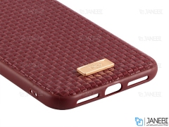 قاب طرح چرم کجسا آیفون Kajsa Geniune Leather Grass Pattern Case iPhone XS Max