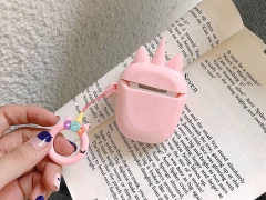 کاور محافظ ایرپاد طرح اسب تک شاخ Unicorn Silicone Case Apple Airpods