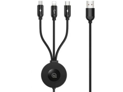 کابل سه سر و شارژر اپل واچ وایرلس یوسامز Usams US-CC088 3IN1 Charger