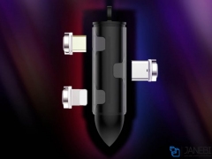 کابل شارژ فست سه سر آهنربایی راک Rockspace G10 Magnetic Cable Fast Charge 1m