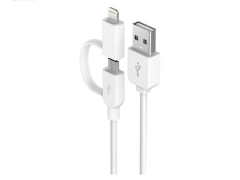 کابل شارژ دو سر دویا Devia Smart 2in1 cable 1m
