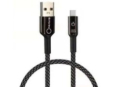 کابل شارژ و انتقال داده تایپ سی هوشمند باوین Bavin CB-157 Type-C Cable 1m