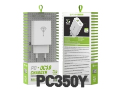 شارژر دیواری سریع و کابل تایپ سی-لایتنینگ باوین Bavin PC350Y Fast Charger