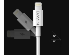 کابل شارژ سریع تایپ سی به لایتنینگ باوین Bavin CB-169 Type-C To Lightning Cable 1m
