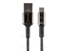 کابل شارژ و انتقال داده تایپ سی هوشمند باوین Bavin CB-157 Type-C Cable 1m