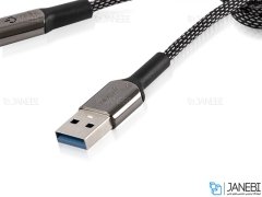 کابل شارژ و انتقال داده لایتنینگ هوشمند باوین Bavin CB-157 Lightning Cable 1m
