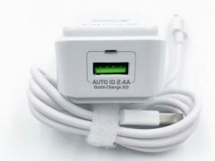 شارژر دیواری سریع و کابل لایتنینگ باوین Bavin PC635Y Lightning Charger