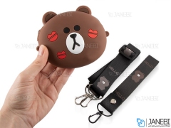 کیف سیلیکونی کوچک رودوشی طرح خرس عاشق Love Bear Little Bag