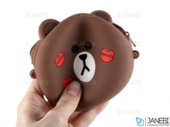 کیف سیلیکونی کوچک رودوشی طرح خرس عاشق Love Bear Little Bag
