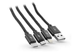 کابل شارژ سه سر دویا Devia Pheez 3in1 EC048 Cable 1m