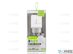شارژر دیواری سریع و کابل لایتنینگ باوین Bavin PC388Y Lightning Charger