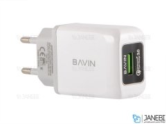 شارژر دیواری سریع و کابل میکرو یو اس بی باوین Bavin PC388Y Micro USB Charger