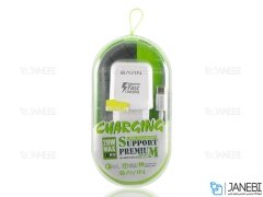 شارژر دیواری سریع و کابل میکرو یو اس بی باوین Bavin PC635Y Micro USB Charger