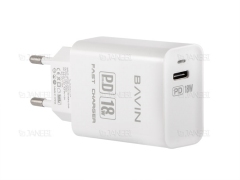 شارژر دیواری سریع تایپ سی باوین Bavin PC657Y-PD Fast Charger