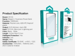 پاور بانک دویا Devia Elegant J1 Business 10000mAh Powerbank