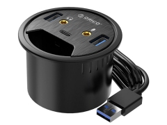 هاب یو اس بی رومیزی اوریکو Orico Desktop Power Grommet Hub DESK-2U1C 1M Cable