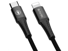 کابل تایپ سی به لایتنینگ سریع باوین Bavin CB-188 Type-C to Lightning Cable 1m