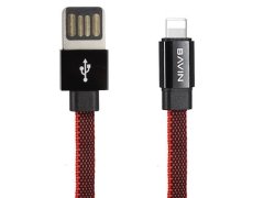 کابل شارژ و انتقال داده لایتنینگ باوین Bavin CB-187 Lightning Cable 1m