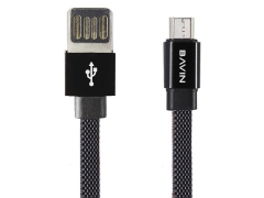 کابل شارژ و انتقال داده میکرو یو اس بی باوین Bavin CB-187 Micro USB Cable 1m