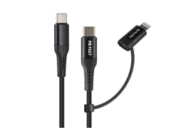 کابل سریع دو سر تایپ سی به لایتنینگ باوین Bavin CB-189 2IN1 Type-C to Lightning Cable 1m