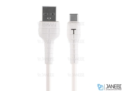 کابل شارژ و انتقال داده تایپ سی باوین Bavin CB-177 Type-C Cable 1m