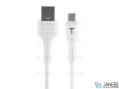 کابل شارژ و انتقال داده تایپ سی باوین Bavin CB-177 Type-C Cable 1m