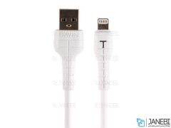کابل شارژ و انتقال داده لایتنینگ باوین Bavin CB-177 Lightning Cable 1m