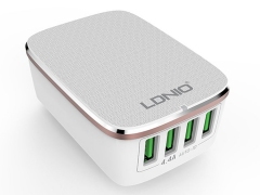شارژر دیواری 4 پورت الدنیو LDNIO A4404 4USB Charger