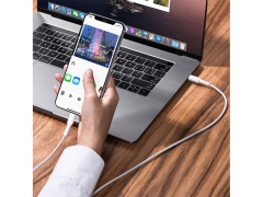 کابل شارژ سریع تایپ سی به لایتنینگ بیسوس Baseus BMX Mini White Type-C to Lightning Cable 1.2m