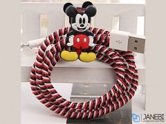 پک کیف و محافظ کابل شارژ آیفون میکی موس Cover Charger Protector Mickey Mouse