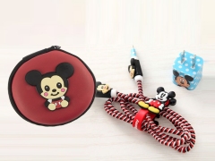 پک کیف و محافظ کابل شارژ آیفون میکی موس Cover Charger Protector Mickey Mouse