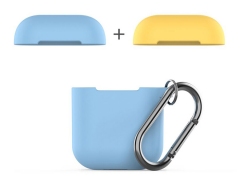 کاور سیلیکونی دو درب قلاب دار ایرپاد 1 و 2 آها استیل AHAStyle PT46 Case Airpods 1/2