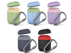 کاور سیلیکونی دو درب ایرپاد AHAStyle Carabiner PT86Z Case Airpods 2