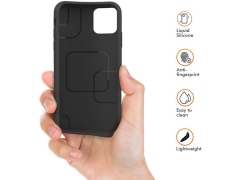 قاب سیلیکونی و محافظ صفحه آیفون AHAStyle Liquid Silicone Case iPhone 11