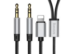 کابل صدا دو سر بیسوس Baseus L33 iP&3.5mm to 3.5mm AUX Audio Cable