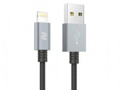 کابل شارژ و انتقال داده لایتنینگ راک Rockspace Metal Lightning Cable 1M