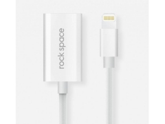 کابل شارژ و صدا دوتایی لایتنینگ راک Rock Lightning Charge Audio 2in1 CableII