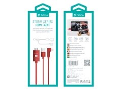 کابل مبدل لایتنینگ به اچ دی ام آی دویا Devia EC083 Storm Lightning+USB to HDMI Cable 2m