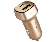 شارژر فندکی فست شارژ ماشین دو پورت مومکس UC4