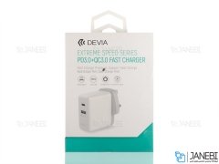 شارژر دیواری سریع دو پورت دویا Devia EA115 Extreme Speed Fast Charger