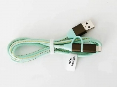 کابل دو سر میکرو یو اس بی و لایتنینگ تسکو TSCO TC A101 USB to 2 in 1 Cable 1m