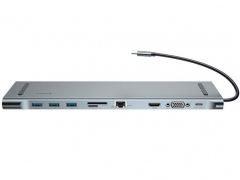 هاب آداپتور تایپ سی چند کاره بیسوس Baseus Enjoyment Type-C 10in1 Hub Adapter