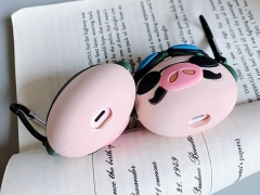 کاور محافظ سیلیکونی ایرپاد طرح خوک خلبان Pilot Pig Silicone Case Apple Airpods